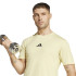 Camiseta de Fitness adidas Power 3 Bandas Hombre Azul Menta