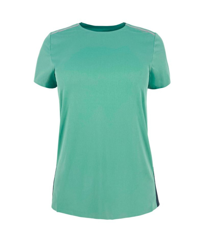 Camiseta de montaña Joluvi Laser W Mujer Verde Palido/ Antracita