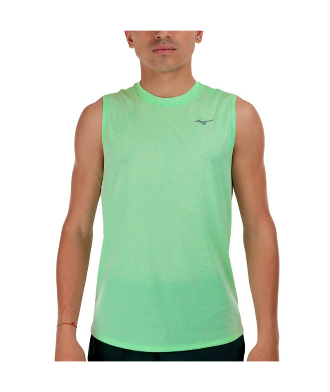Camiseta de Fitness Mizuno Impulse Core Sleeveless Hombre Verde claro