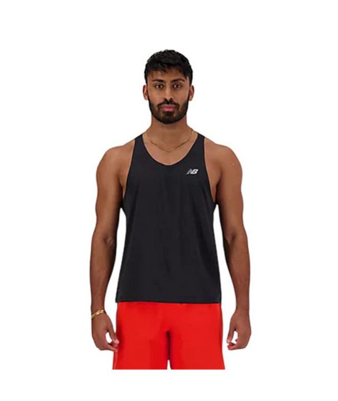 Camiseta New Balance Athletics Singlet Hombre Negro