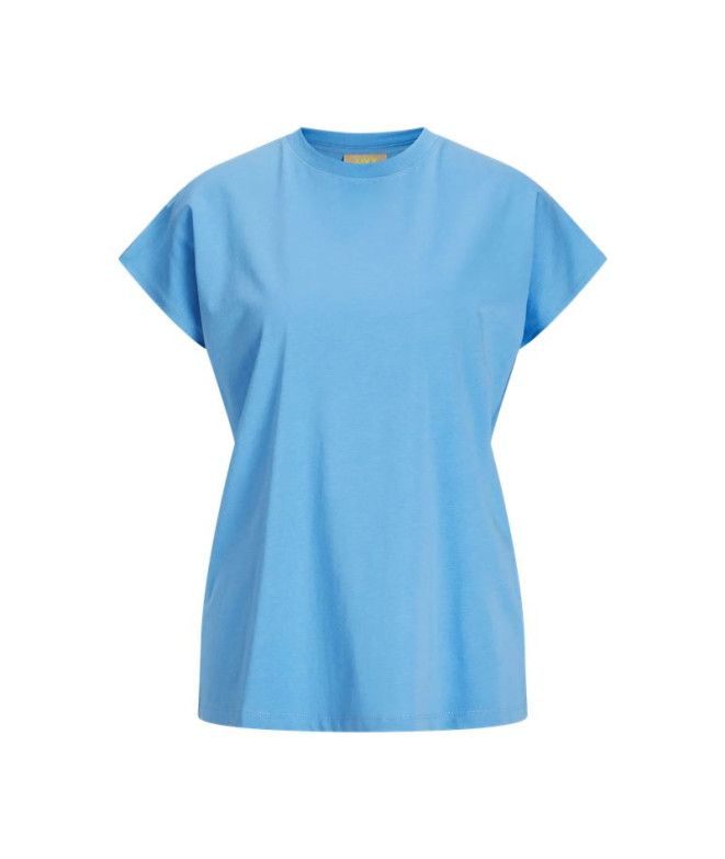 Camiseta Jack and Jones Jxastrid Boxy Sl Every Noos Little Boy Blue Mujer