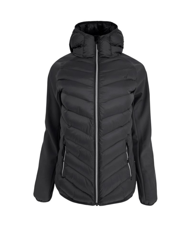 Chaqueta de Montaña Joluvi Hibrida Corno Negro Negro Mujer