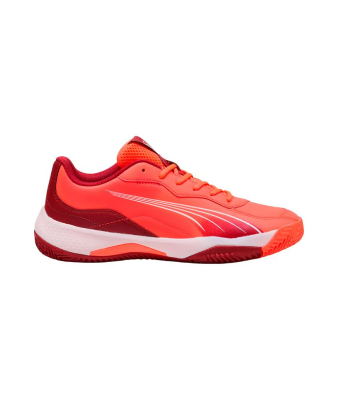 Zapatillas de Pádel Puma Nova Smash,Glowing Red Dark Crimson , Hombre