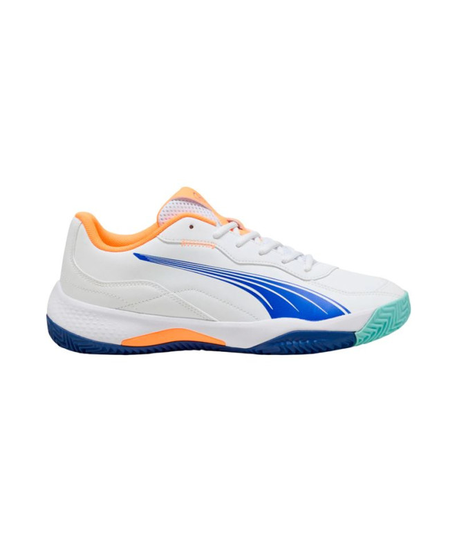 Zapatillas de Fútbol sala Puma Nova Smash, White Vivid Blue Hea, Hombre