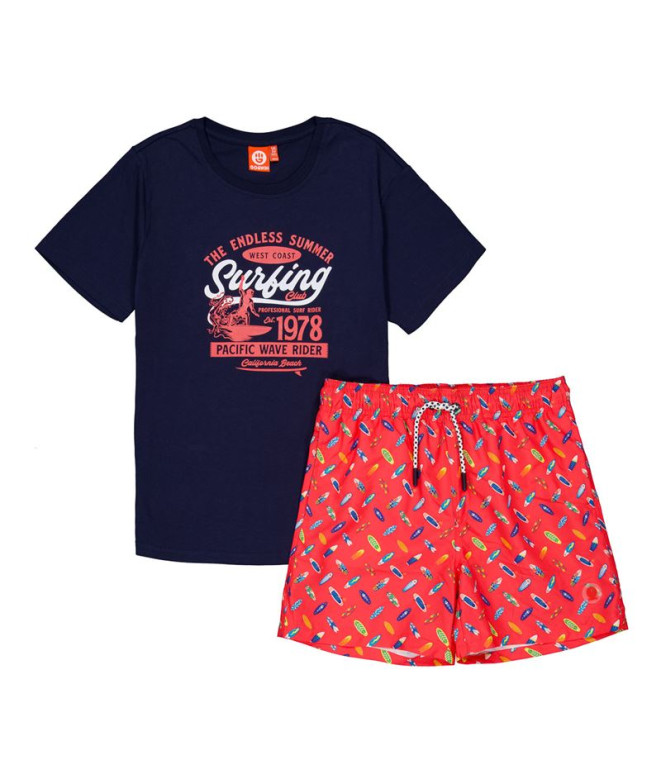 Set de Playa y piscina Go & Win Set Mindanao Niño Navy/Neon Red