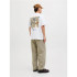 Camiseta Jack & Jones Jorvarenna Painted Hombre Negro/Blanco brillante