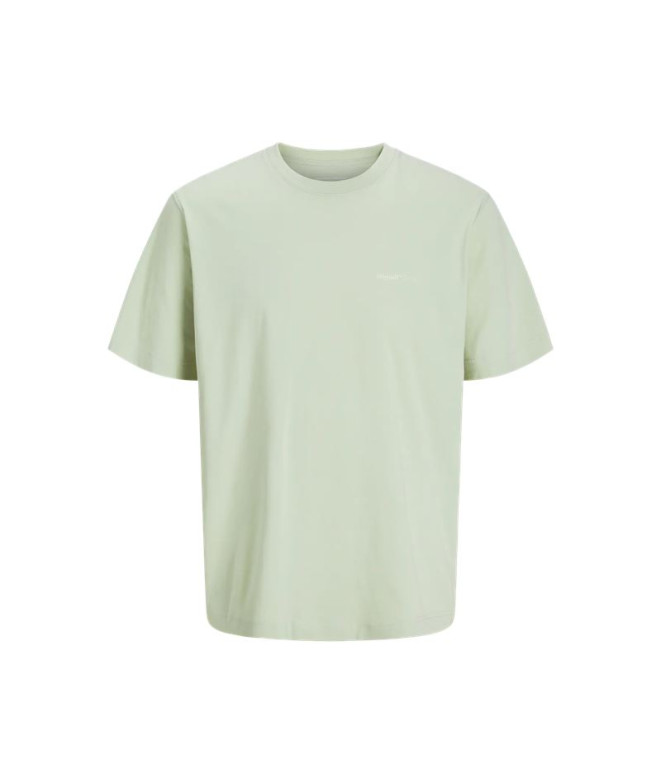 Camiseta Jack and Jones Jorvarenna Painted Hombre Tinte celadón