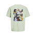 Camiseta Jack and Jones Jorvarenna Painted Hombre Tinte celadón