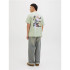 Camiseta Jack and Jones Jorvarenna Painted Homem Tinta celadón