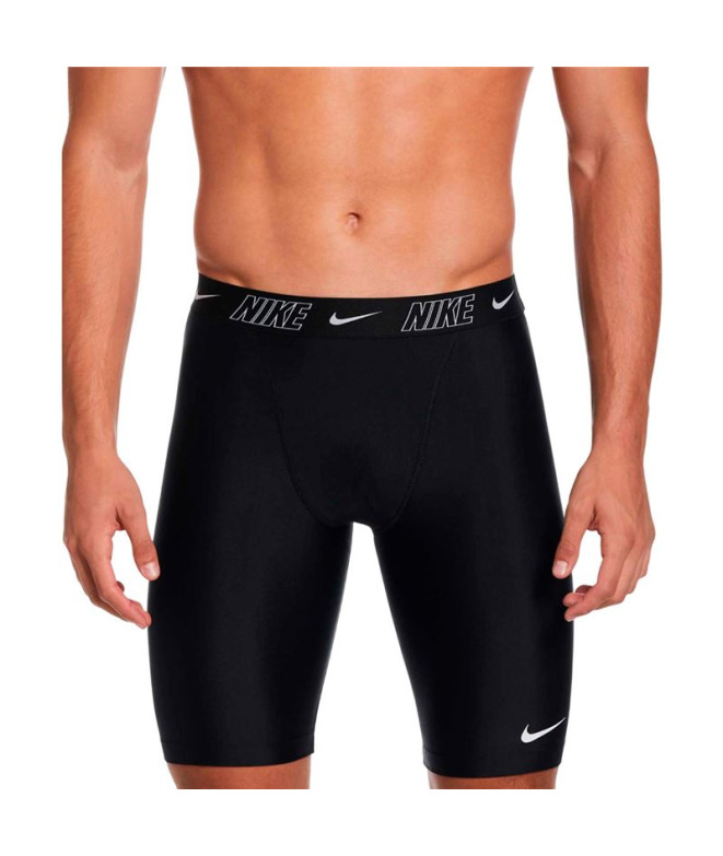 Bañador de Natación Nike Logo Tape Hombre Negro