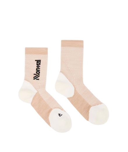 Meias de Trail Nnormal Merino Bege