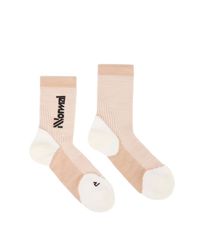 Calcetines de Trail Nnormal Merino Beige