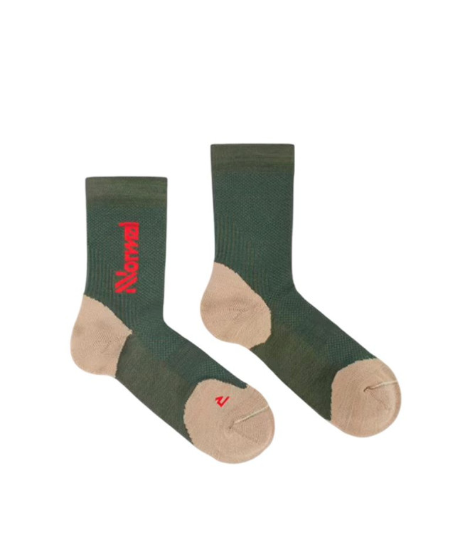 Calcetines de Trail Nnormal Merino Verde