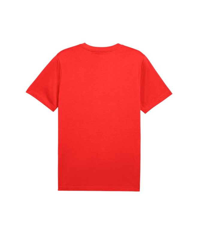 Camiseta Puma Essentials Logo Lab Homem Vermelho