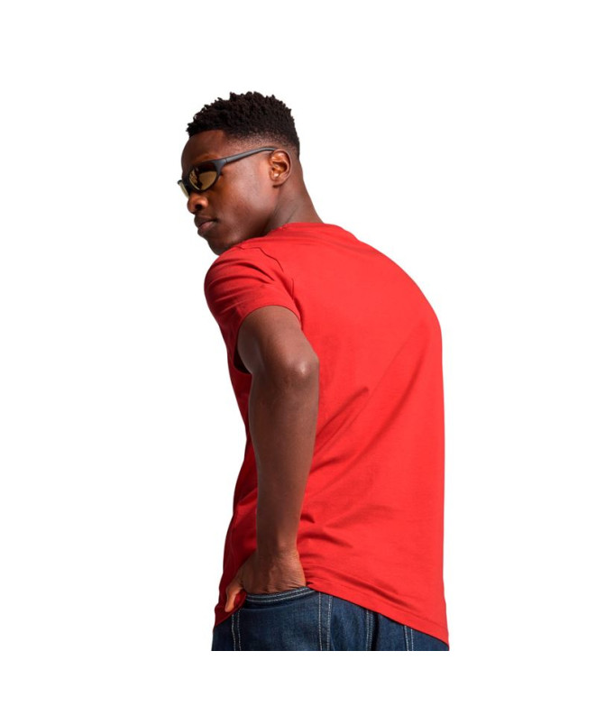 Camiseta Puma Essentials Logo Lab Homem Vermelho