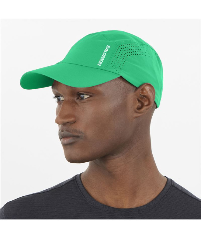 Gorra de Running Salomon Shkout Verde