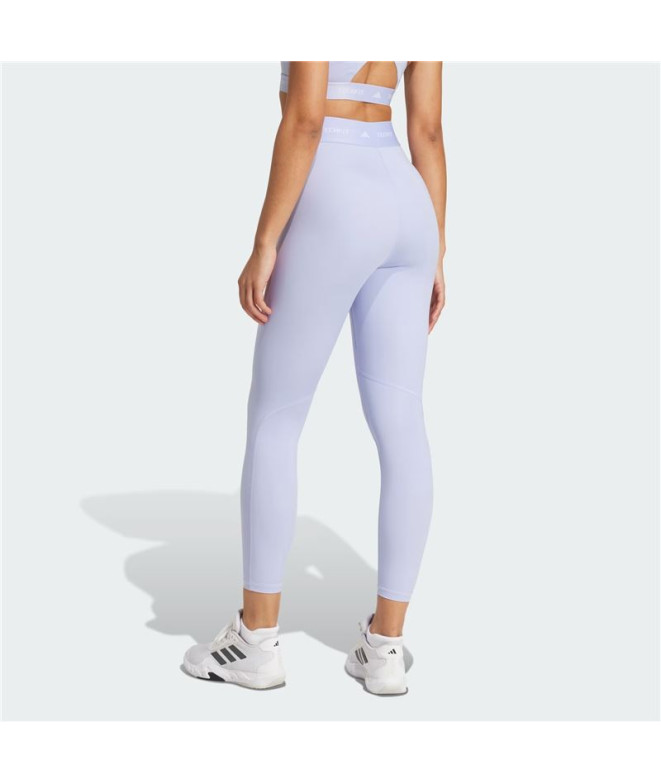 Malhas de Fitness adidas Techfit 7/8 Mulher Azul