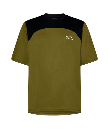 Camiseta Oakley Free Ride SS Homem Verde Escuro