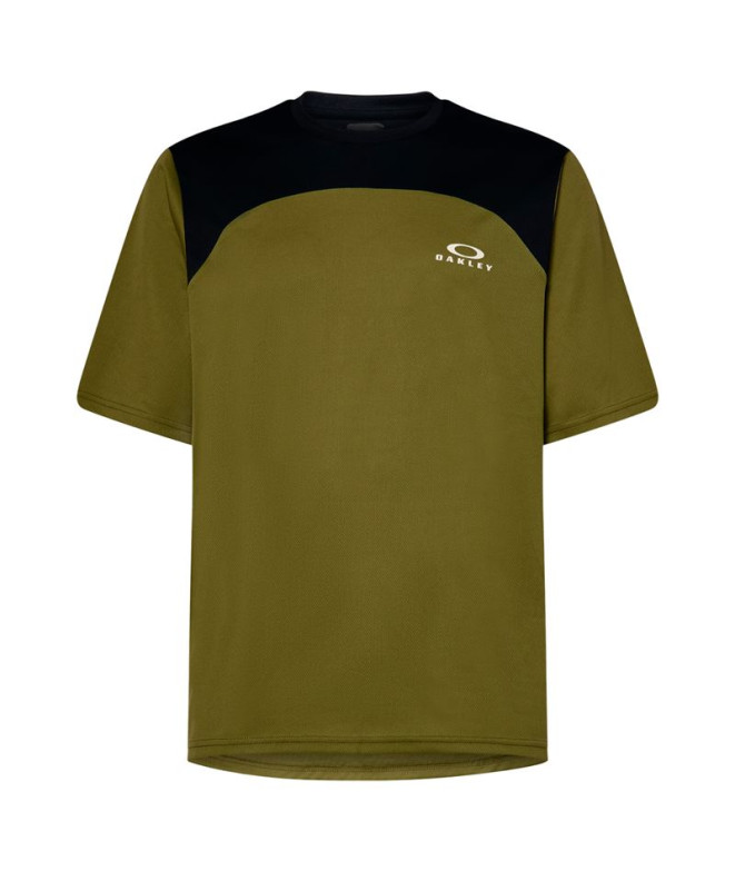 Camiseta Oakley Free Ride SS Hombre Verde Oscuro