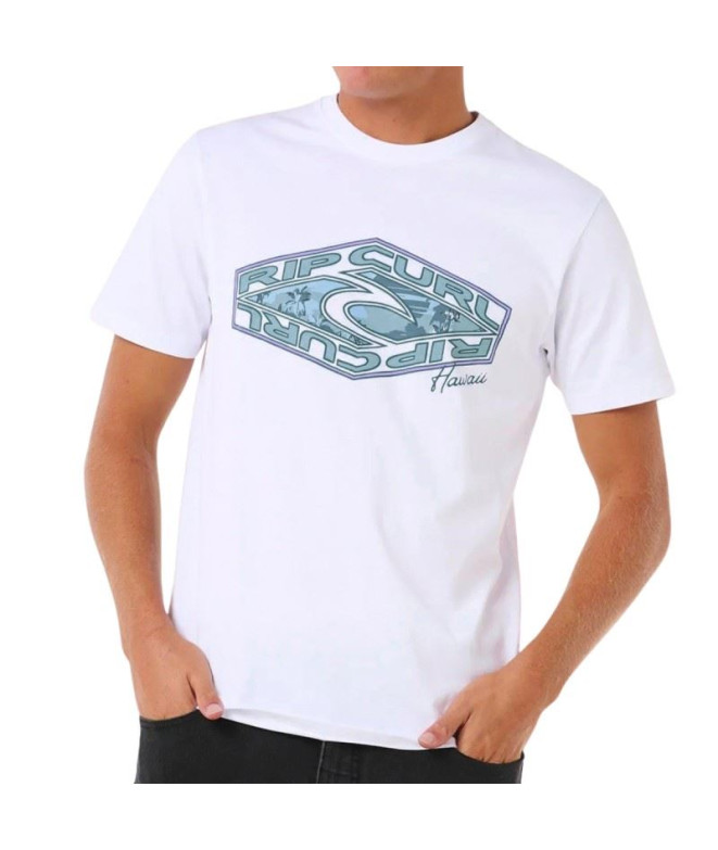 Camiseta Rip Curl Refill Tee Hombre Blanco