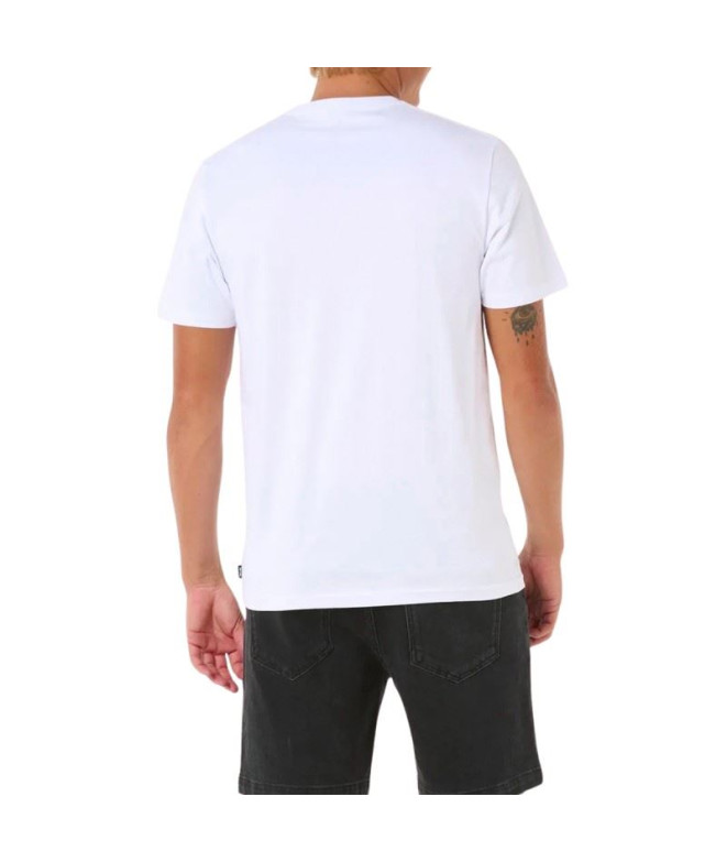 Camiseta Rip Curl Refill Tee Homem Branco