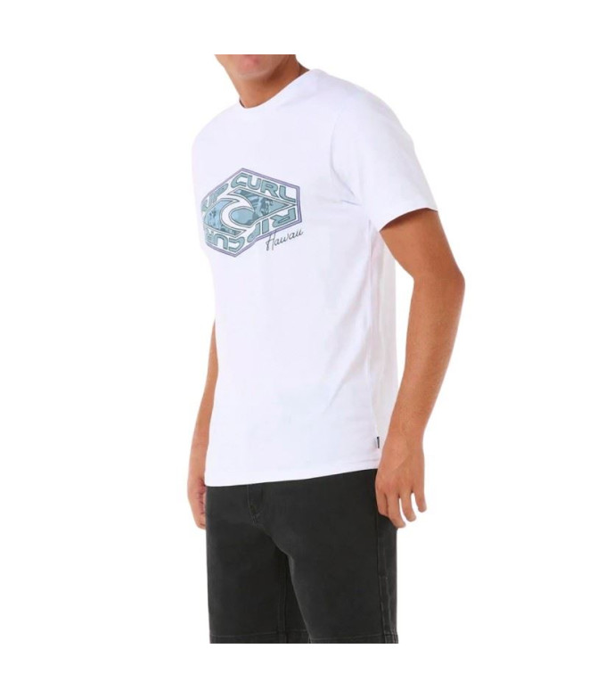 T-shirt Rip Curl Refill Tee Homme Blanc
