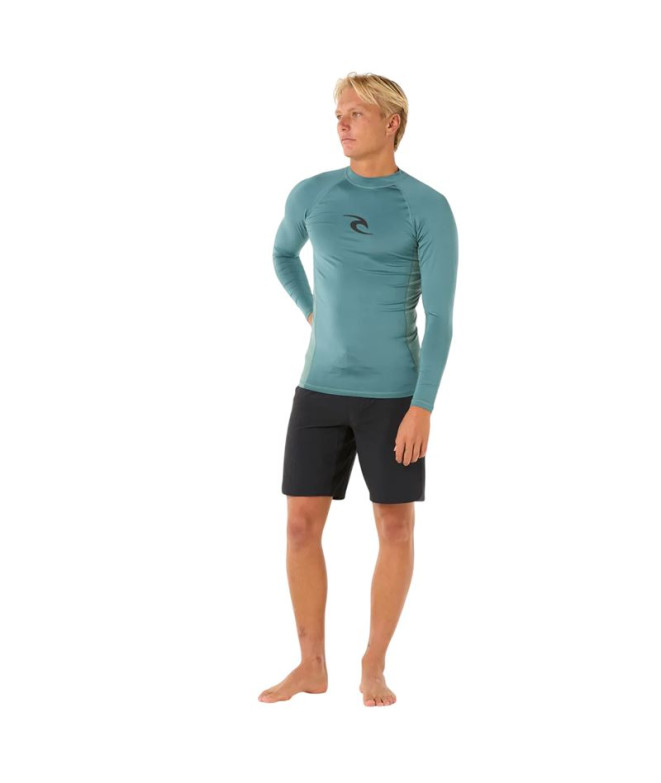 Licra Rip Curl Waves Upf Perf L/S Hombre Azul Stone