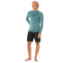 Licra Rip Curl Waves Upf Perf L/S Homem Azul Stone
