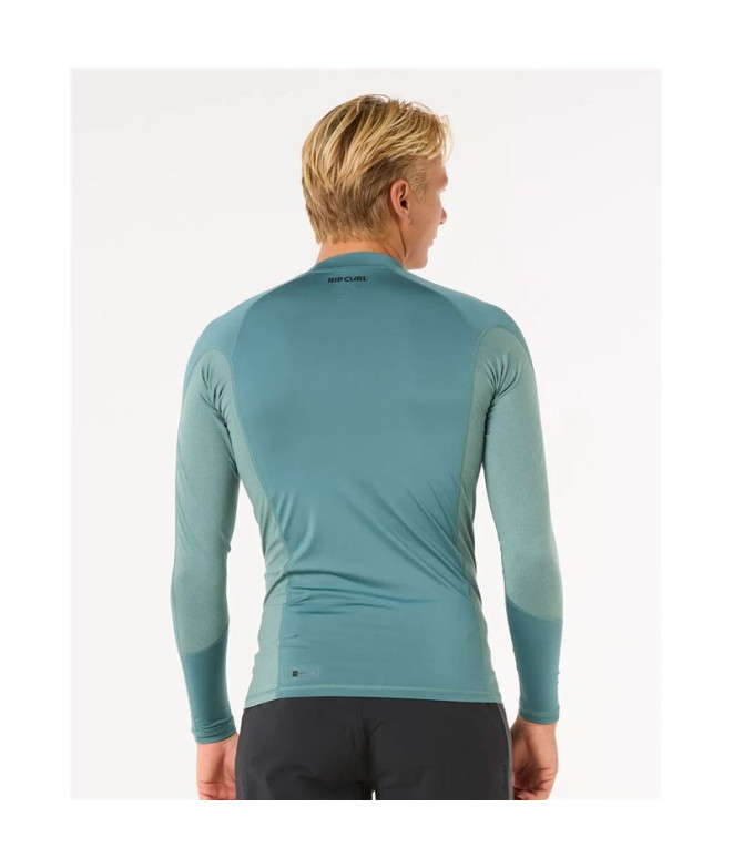 Licra Rip Curl Waves Upf Perf L/S Homem Azul Stone