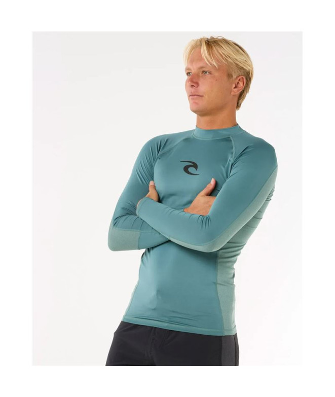 Licra Rip Curl Waves Upf Perf L/S Homem Azul Stone