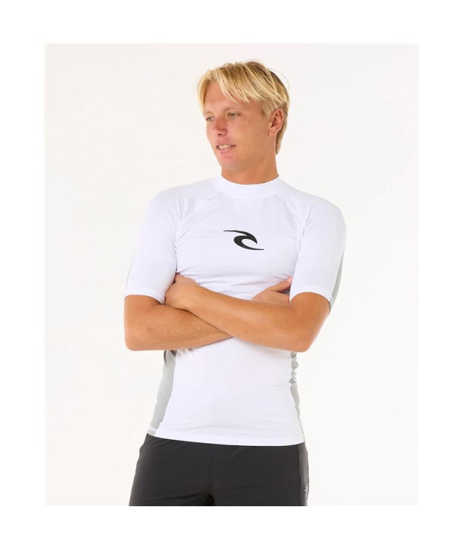 Licra Rip Curl Waves Upf Perf S/S Hombre Blanco