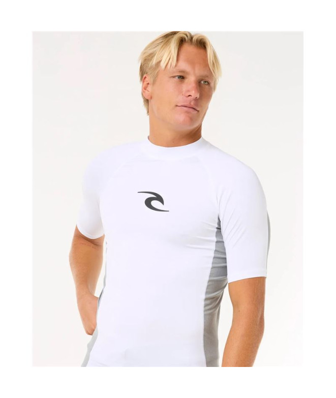 Licra Rip Curl Waves Upf Perf S/S Homem Branco