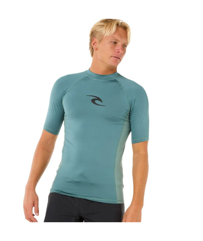 Licra Rip Curl Waves Upf Perf S/S Hombre Azul Stone