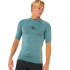 Licra Rip Curl Waves Upf Perf S/S Homem Azul Stone