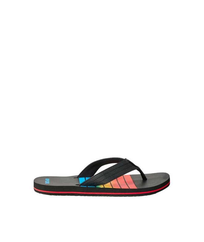 Chanclas Rip Curl Ripper Bloom Open Toe Hombre Negro/Rojo