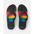 Chinelos Rip Curl Ripper Bloom Open Toe Homem Preto/Vermelho