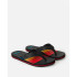 Chinelos Rip Curl Ripper Bloom Open Toe Homem Preto/Vermelho