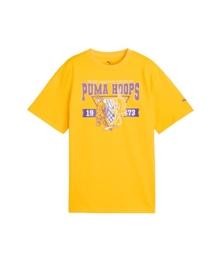 Camiseta Puma Rival Rage Tee Iii B, Yellow Sizzl Infantil