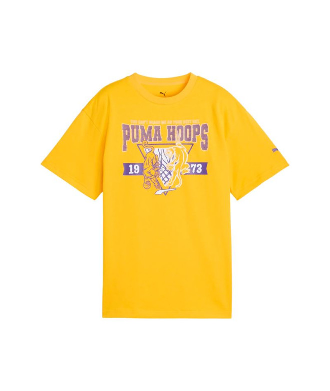 Camiseta Puma Rival Rage Tee Iii B,Yellow Sizzl Infantil