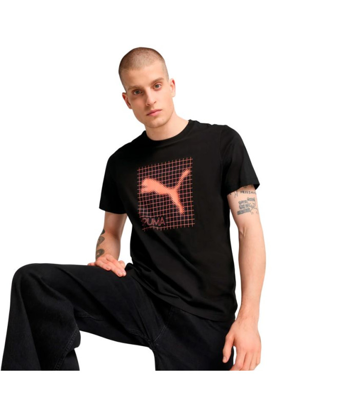 T-shirt Puma tech Graphic Black Homme