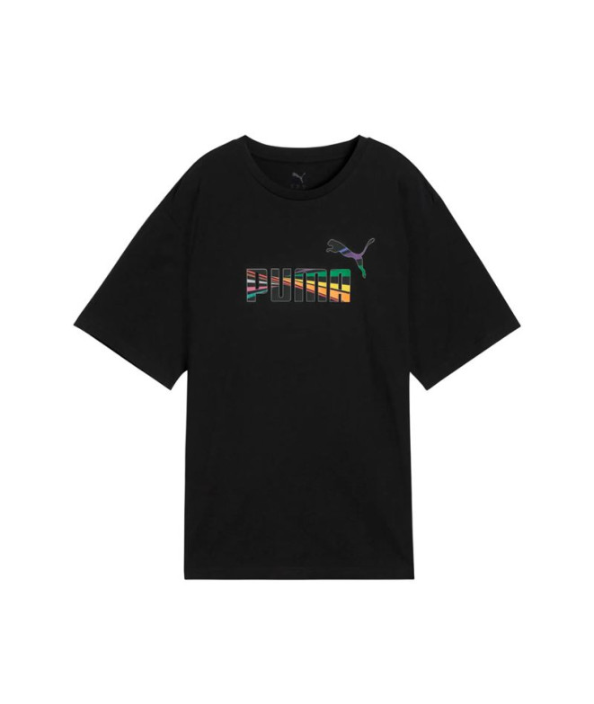 Camiseta Puma Love United Relaxed, Black Mujer