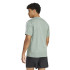 Camiseta de Fitness adidas Tr-Es Base 3Bandas Hombre Verde/Blanco