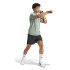 Camiseta de Fitness adidas Tr-Es Base 3Bandas Hombre Verde/Blanco
