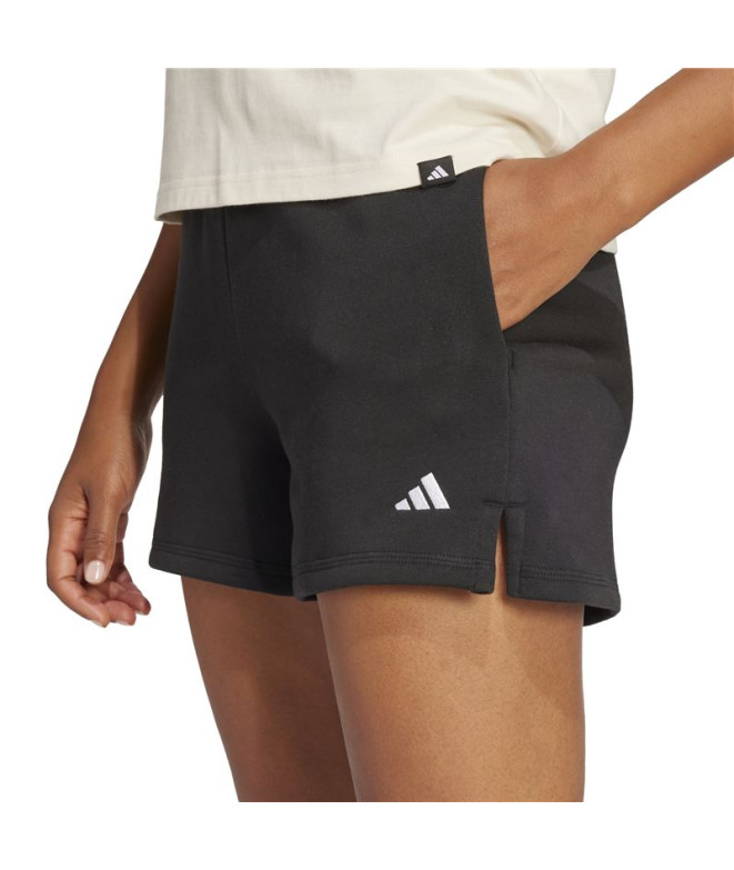 Pantalons adidas Sl Fc Sho Femme Noir/Blanc