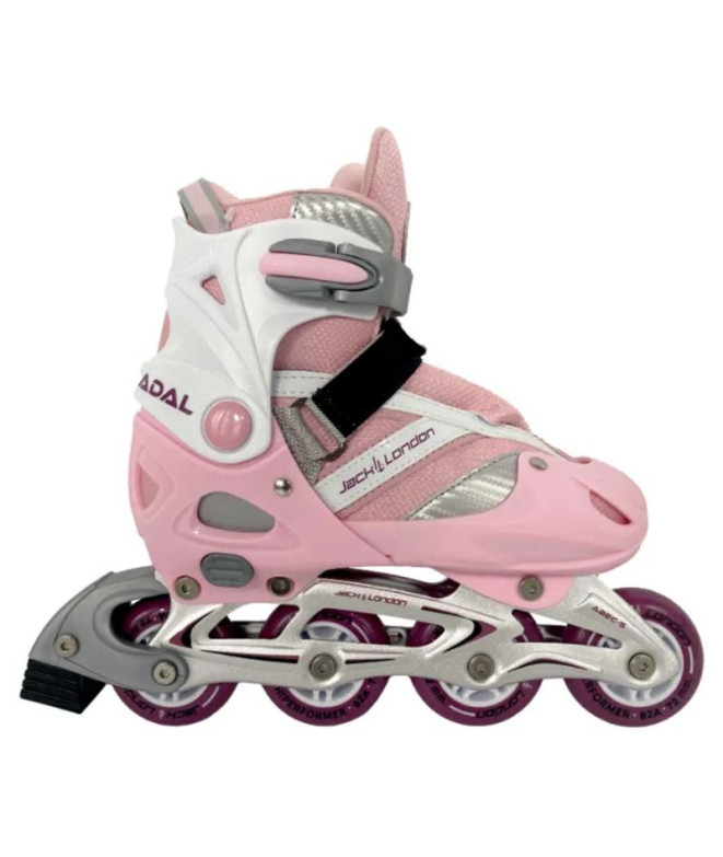 Patines Joluvi en línea Jack London Adal Ajustables Rosa