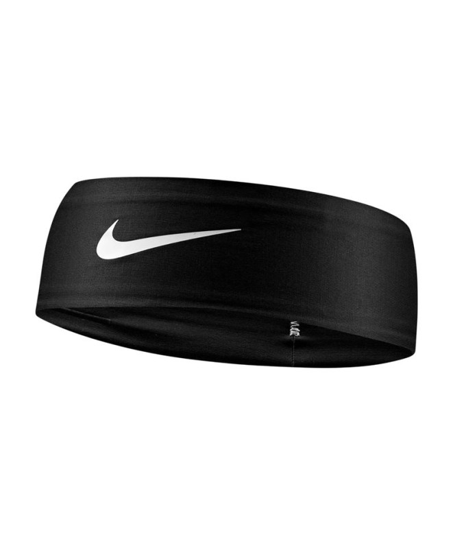 Cinta de Pelo de Fitness Nike Dri-Fit Fury Classic Headband Negro Blanco