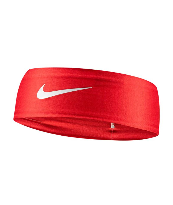 Cinta de Pelo de Fitness Nike Dri-Fit Fury Classic Headband Rojo Blanco