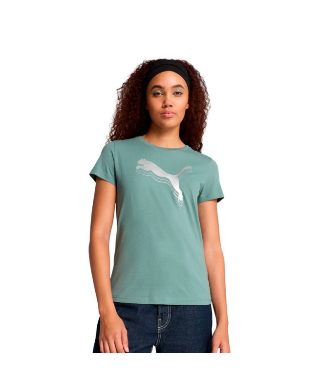 Camiseta Puma Essentials MetallicGreen...