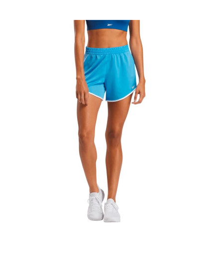 Pantalon Court Reebok Id Train Knit Femme Bleu