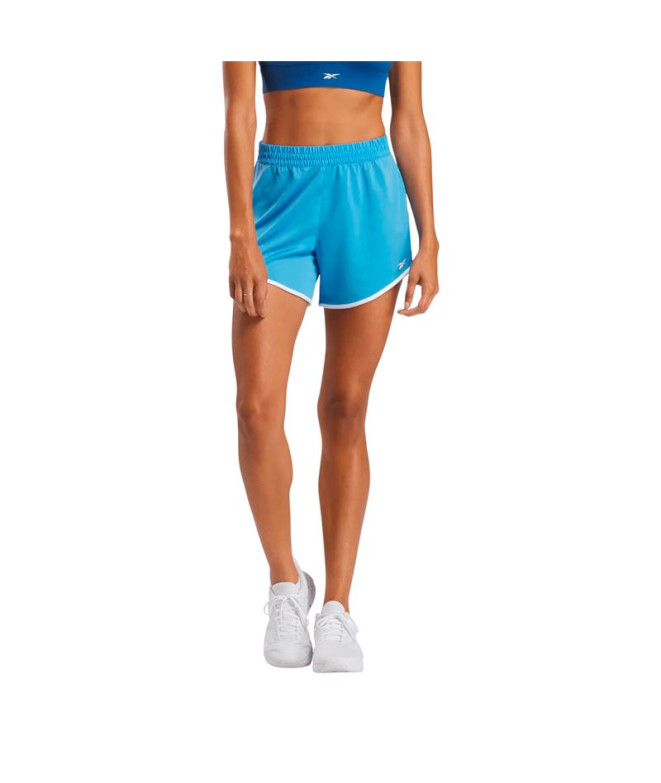 Pantalón Corto Reebok Id Train Knit Mujer Azul